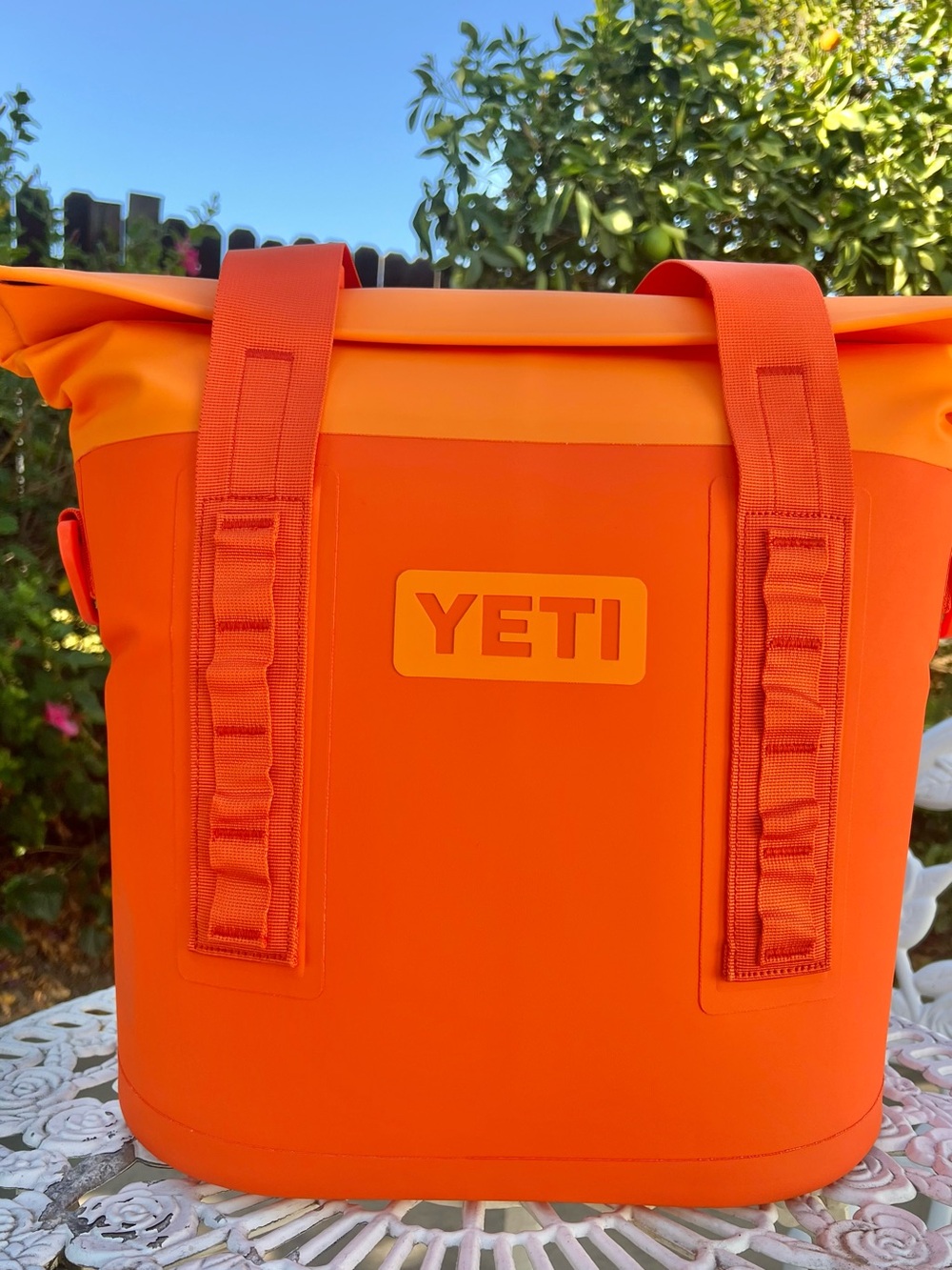 RARE NWT bright color King Crab Orange  YETI Hopper M15 Soft Cooler